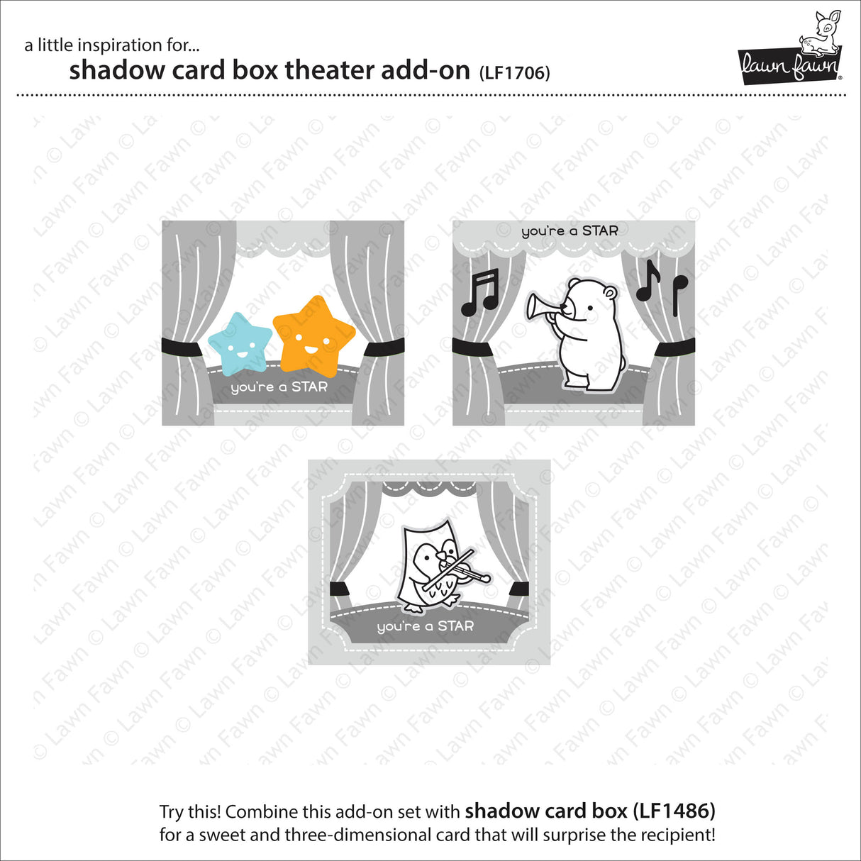 shadow box card theater add-on