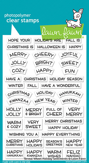 reveal wheel holiday sentiments