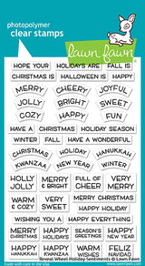 reveal wheel holiday sentiments