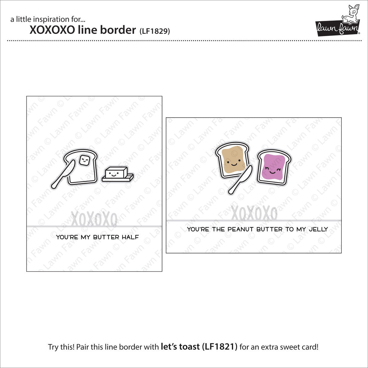 xoxoxo line border