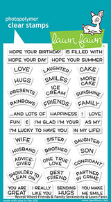 reveal wheel friends & family sentiments