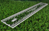 12" clear ruler