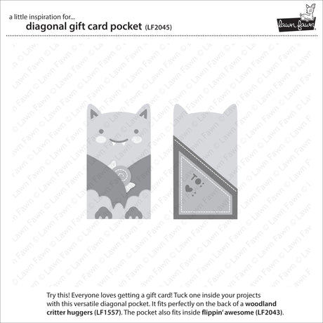 diagonal gift card pocket