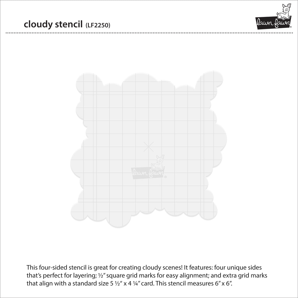 cloudy stencil