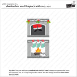 shadow box card fireplace add-on