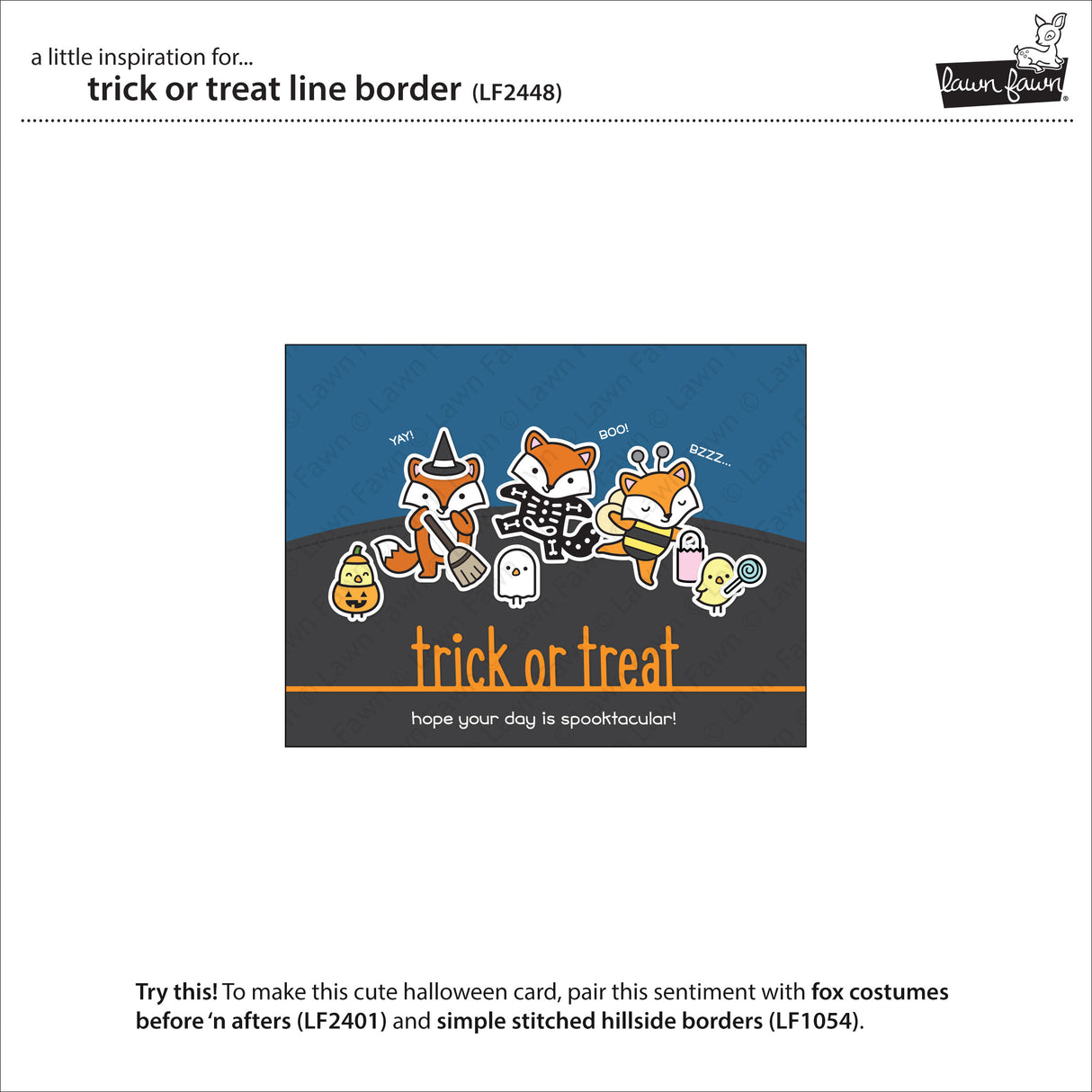 trick or treat line border