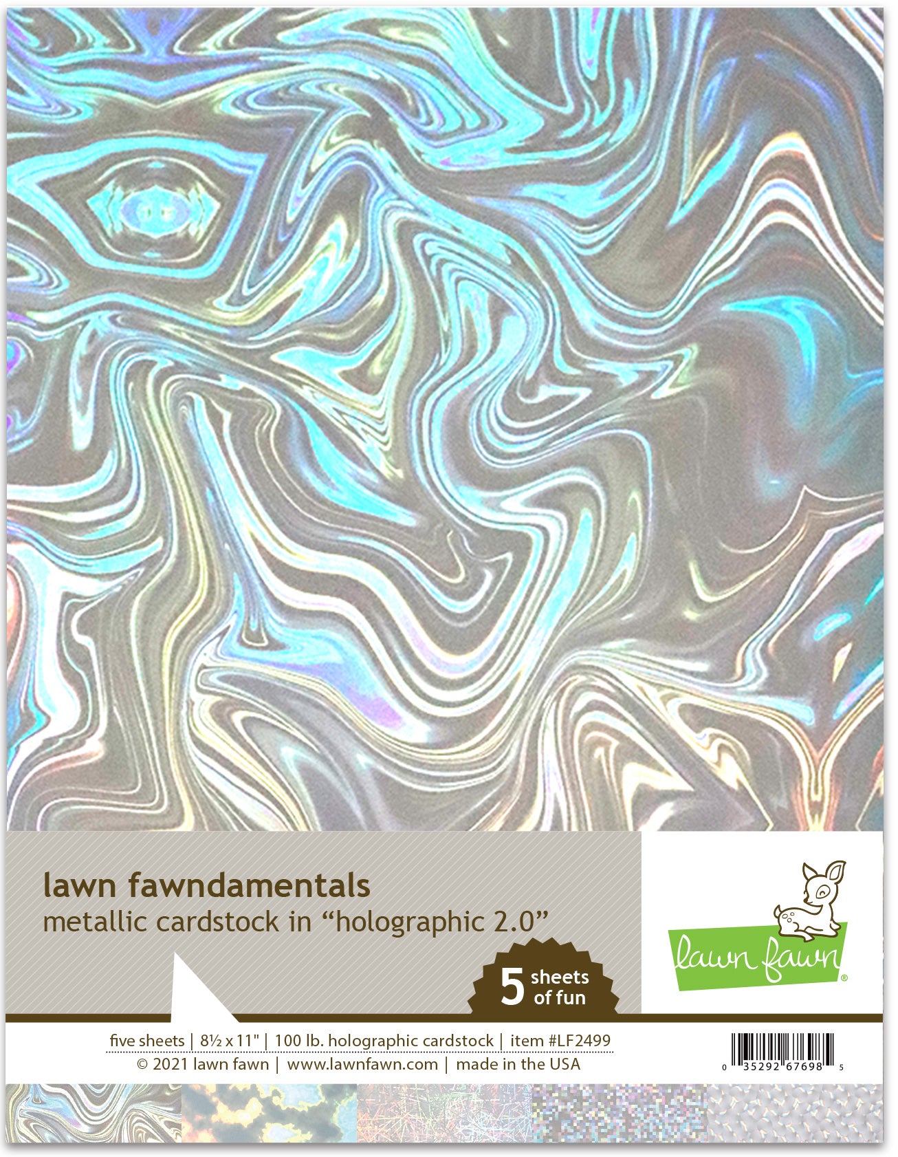 metallic cardstock - holographic
