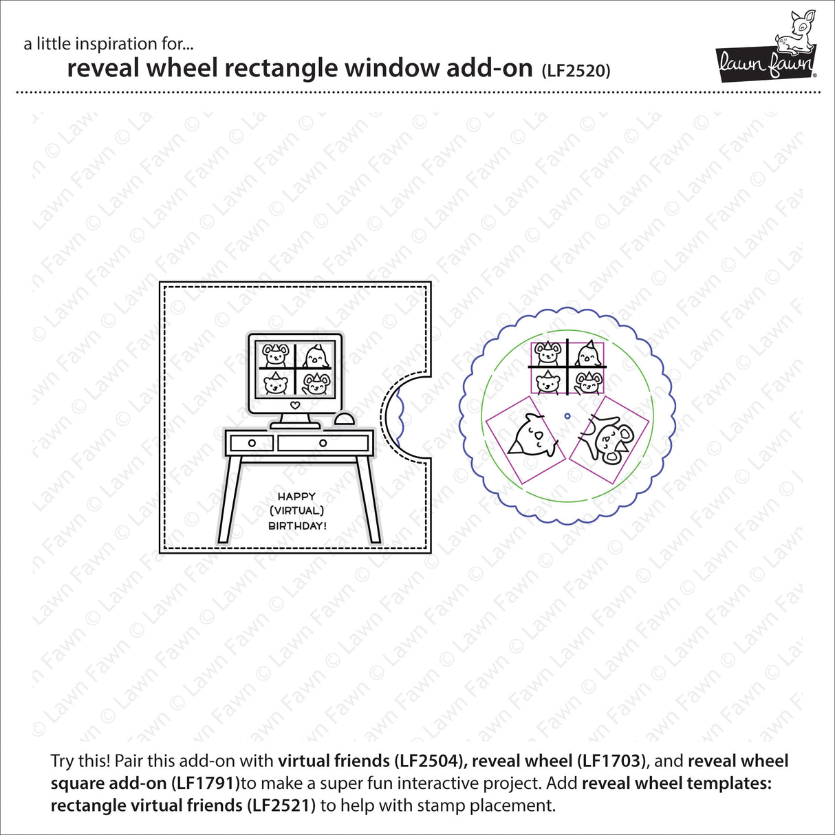 reveal wheel rectangle window add-on