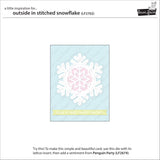 outside in stitched snowflake