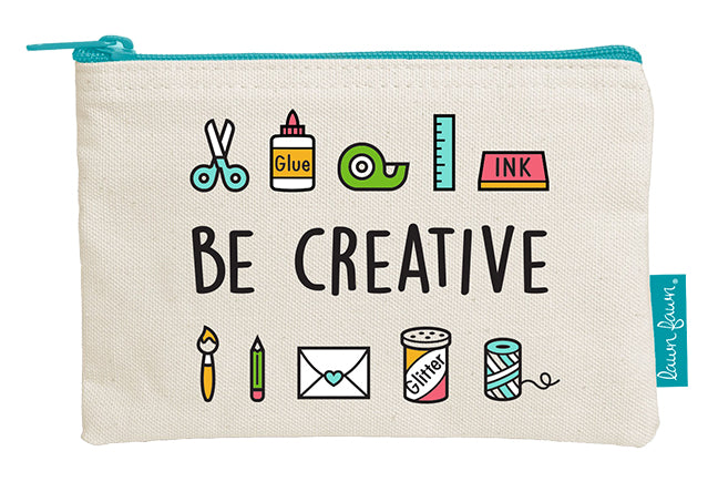 zipper pouch - be creative