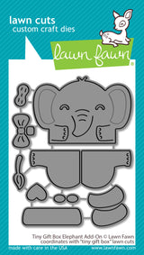 tiny gift box elephant add-on