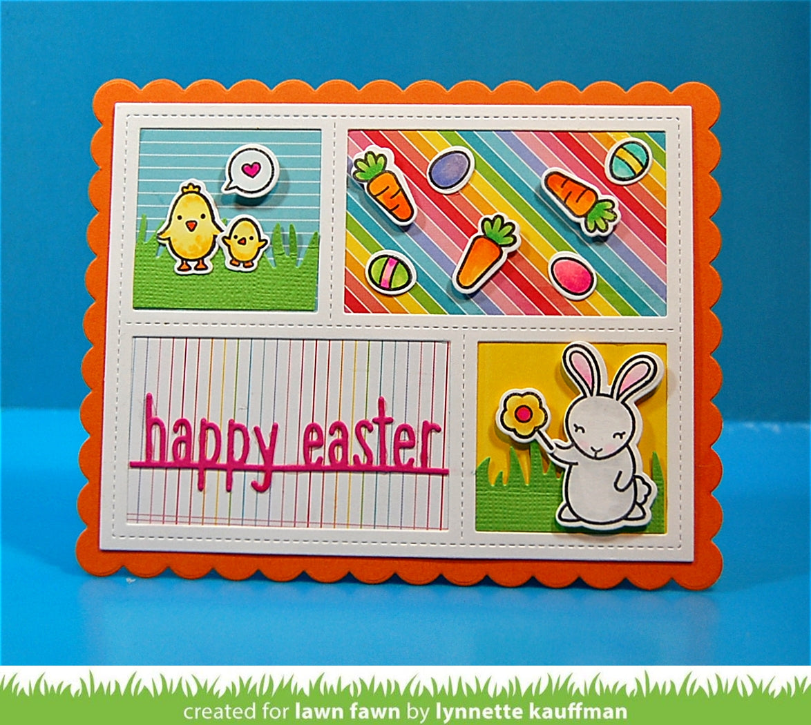 happy easter line border