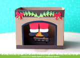 shadow box card fireplace add-on