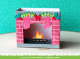 shadow box card fireplace add-on