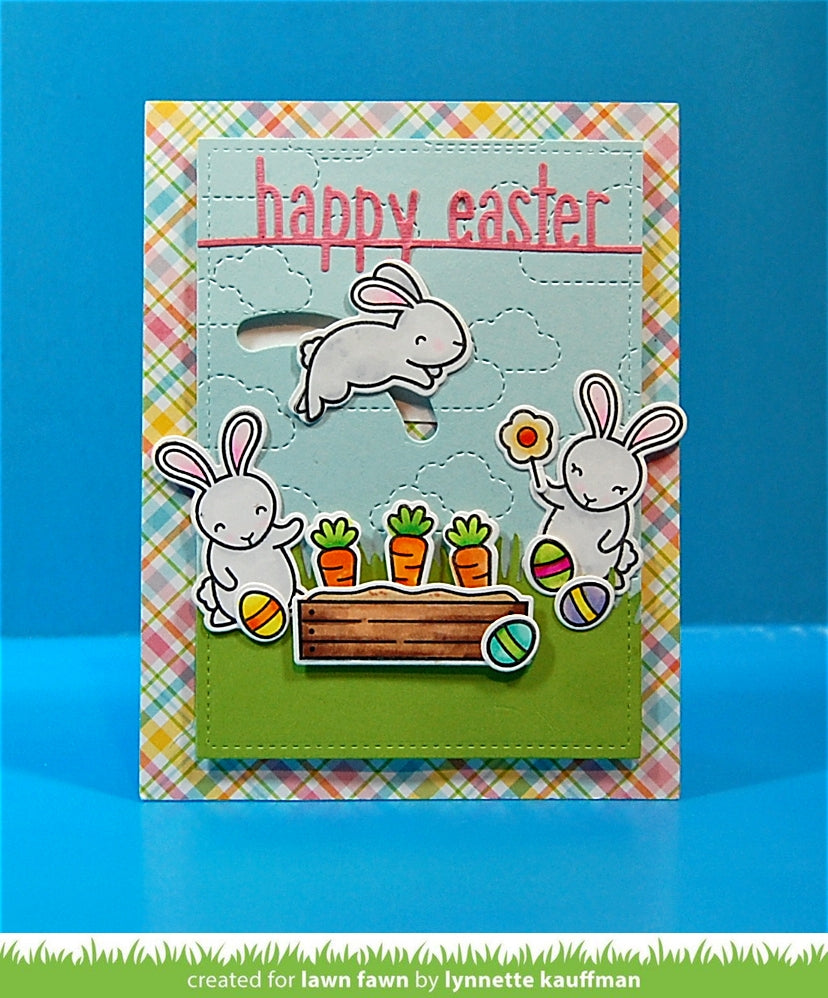 happy easter line border