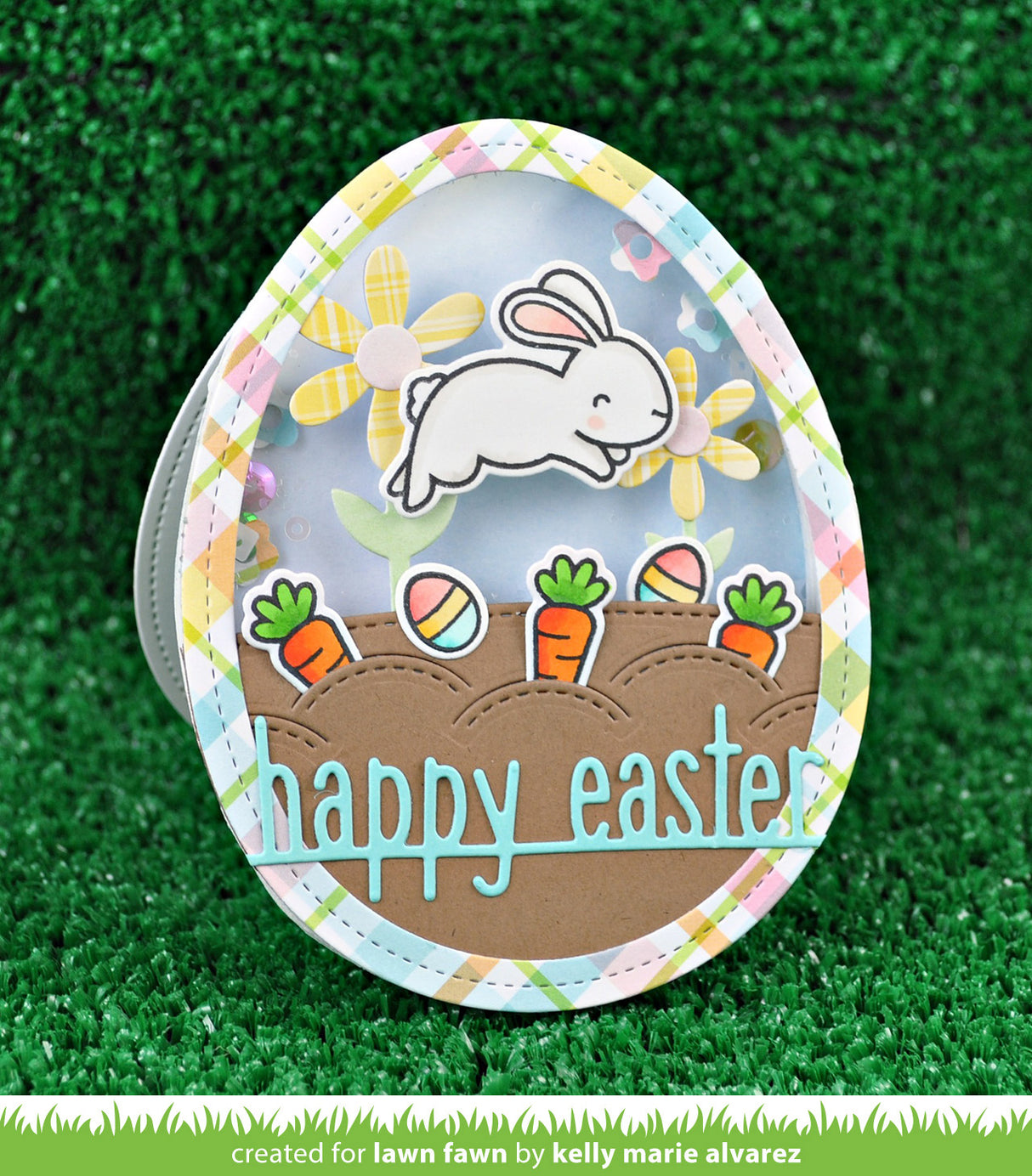 happy easter line border