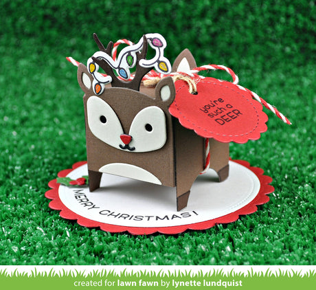 tiny gift box deer add-on