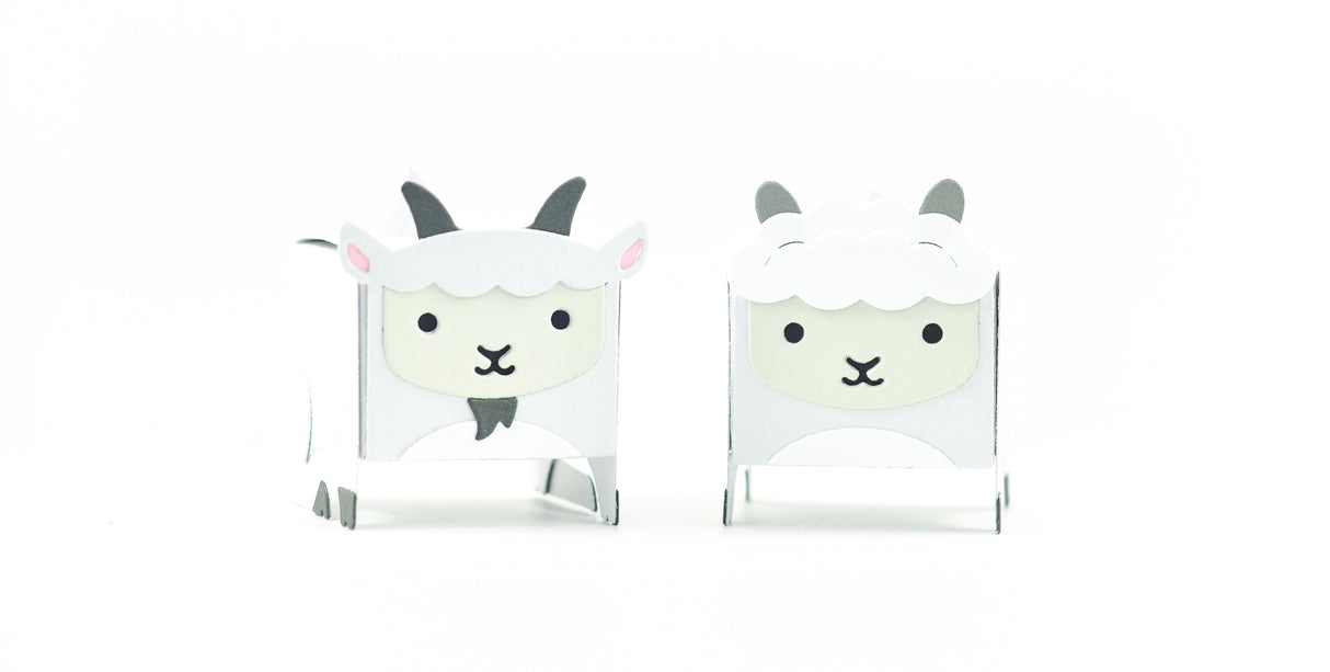 tiny gift box goat and llama add-on